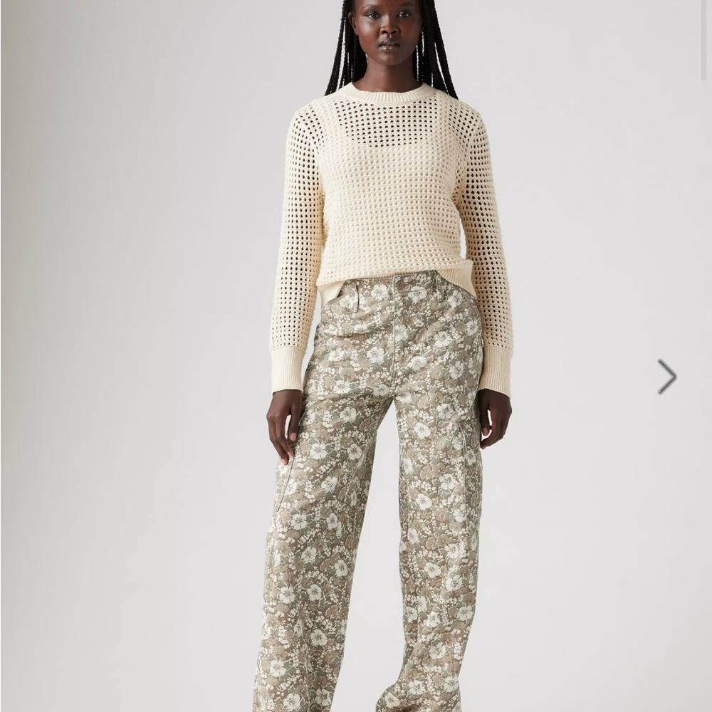 Floral Print Wide-Leg Pants
